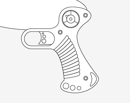 ray gun drawing