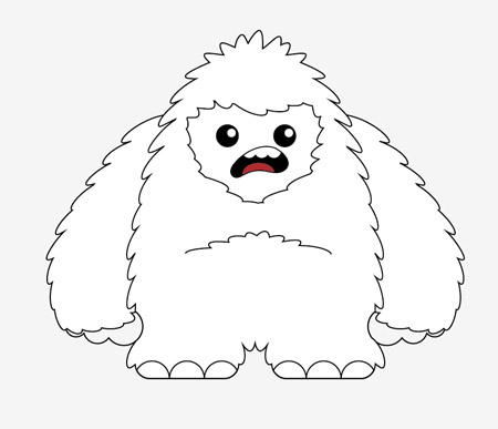 20+ Inspiration Easy Simple Yeti Drawing | Charmimsy