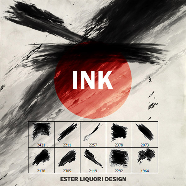 Ink Stroke Brushes - Photoshop brushes