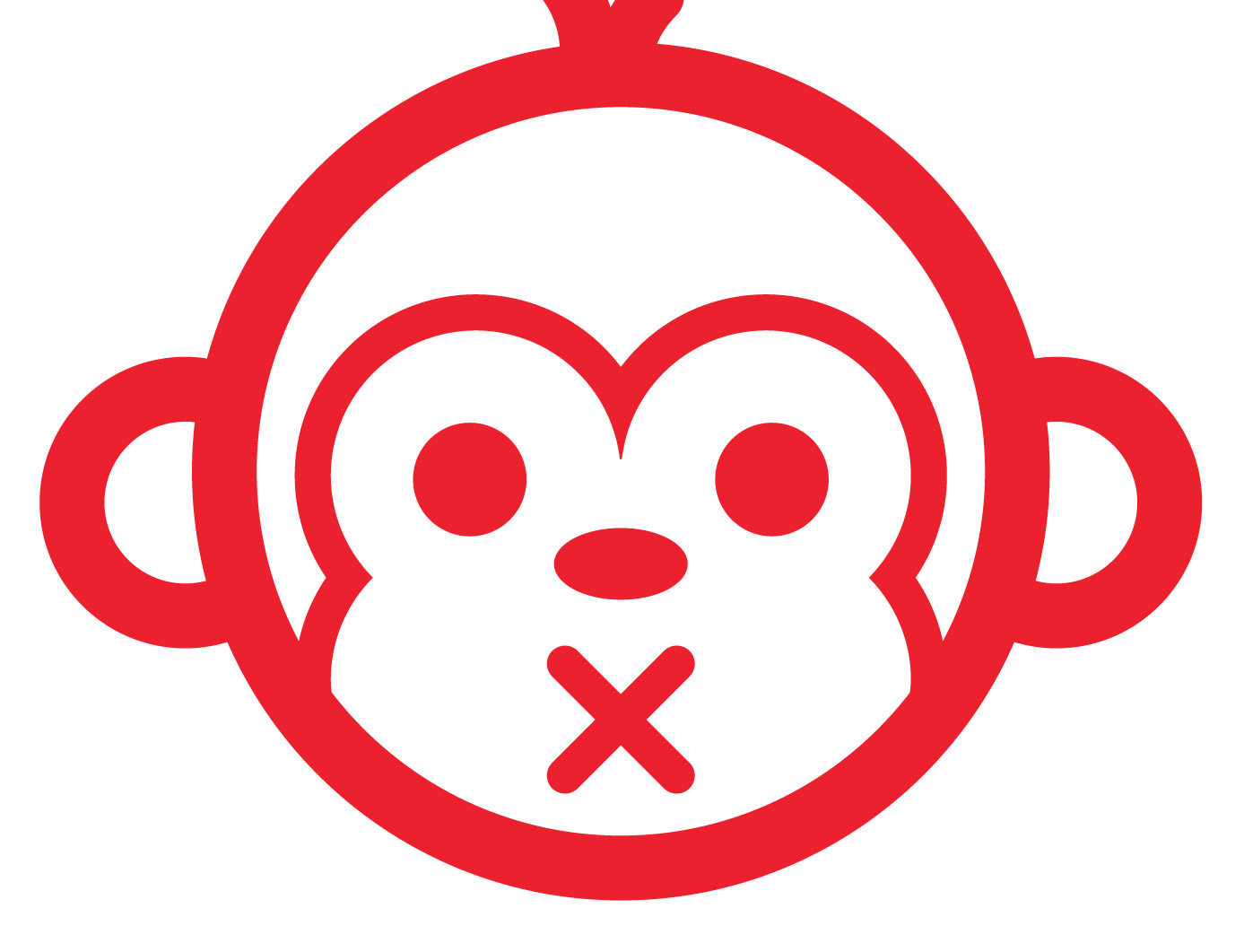 Side Eye Monkey Sticker