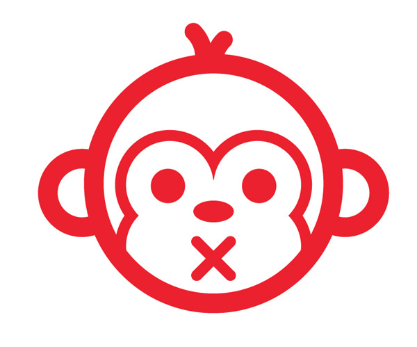 Vector monkey face