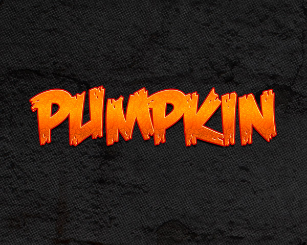 Pumpkin Text Effect by KoolGfx