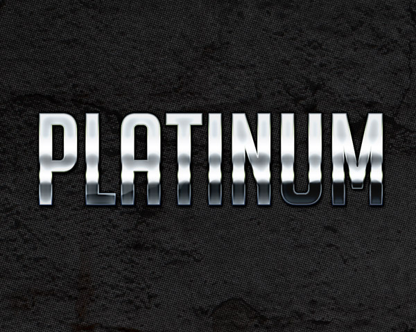 Platinum Metallic Photoshop Style by aanderr