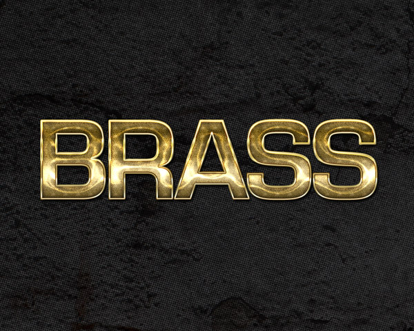 Brass Metallic Photoshop Style by aanderr