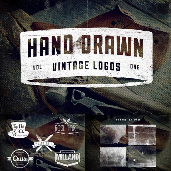 Hand Drawn Vintage Logos from Vintage Design Company