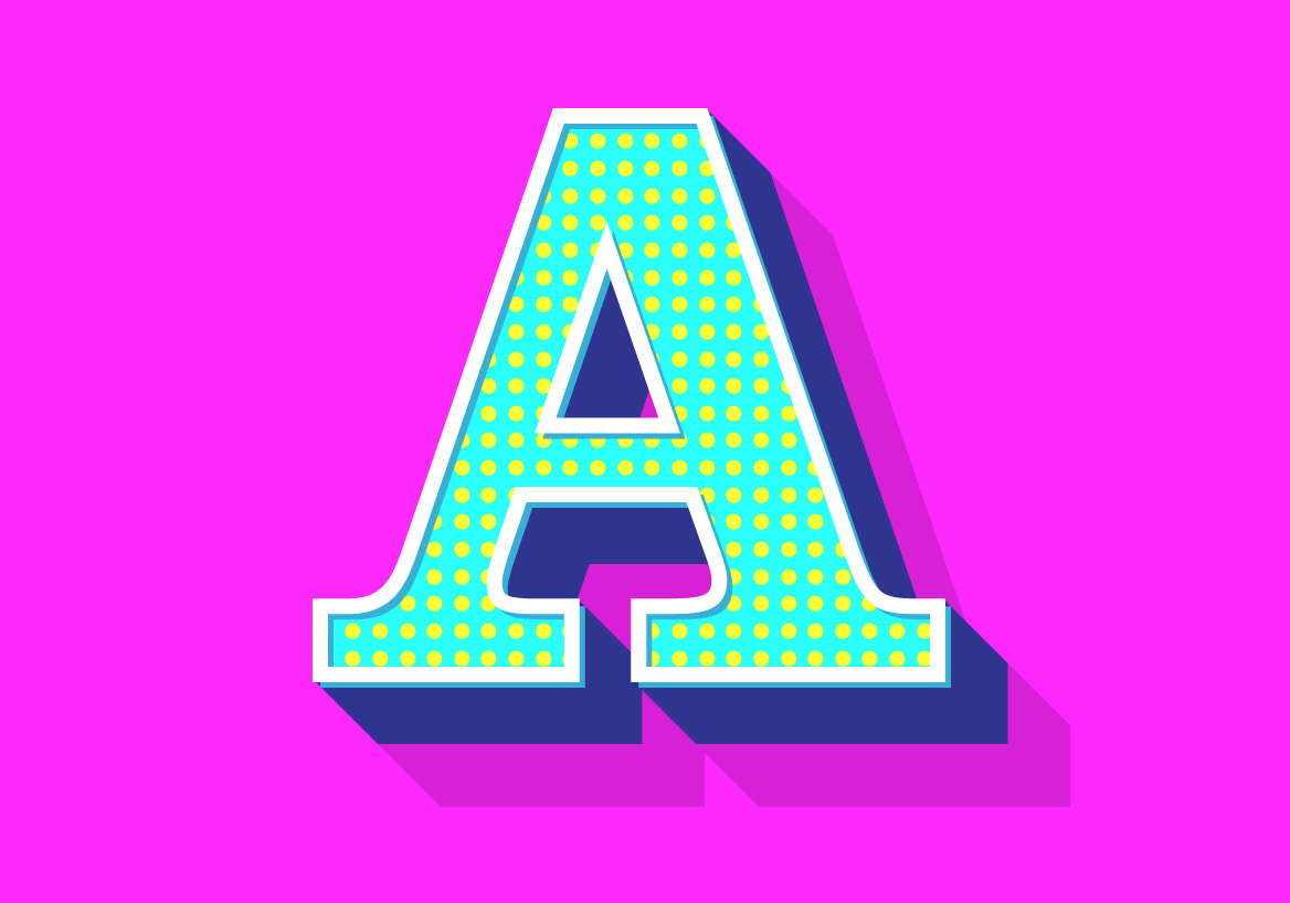 Retro Text Effects with Illustrator's Appearance Panel
