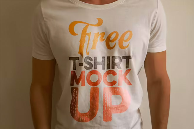 Free T-shirt Mock-up Template