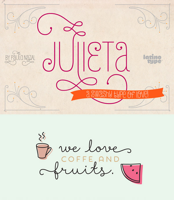 Julieta and Showcase fonts