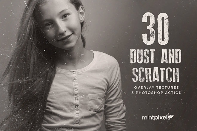 30 Dust & Scratch Overlay Textures