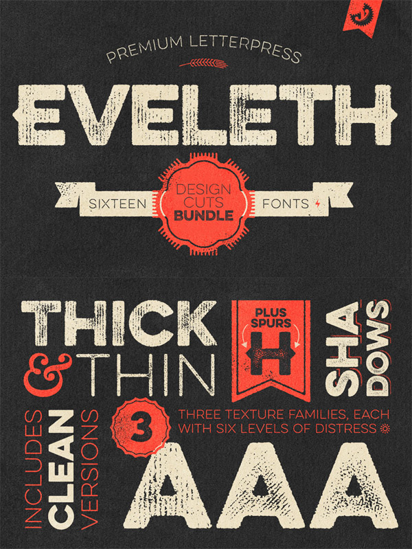 Eveleth font preview