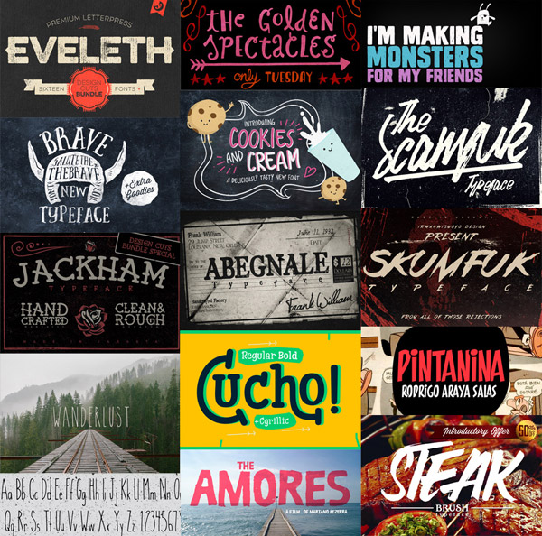 Artistic Fonts Bundle