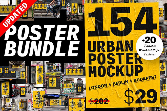 Urban Poster Mockup Bundle