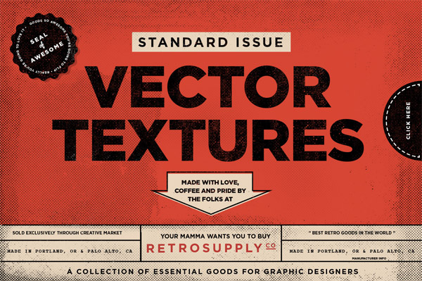 Standard Issue Vector Textures by RetroSupply
