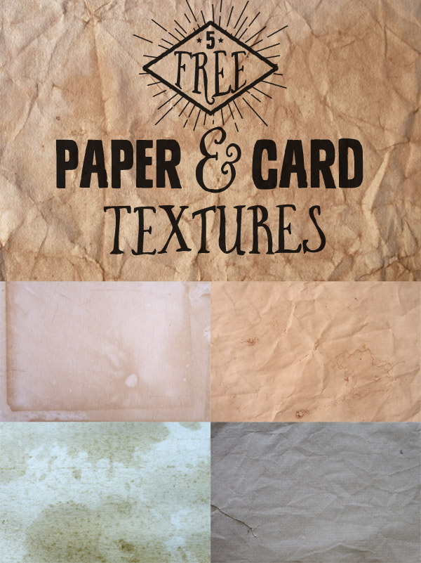 5 Free Paper & Card Textures