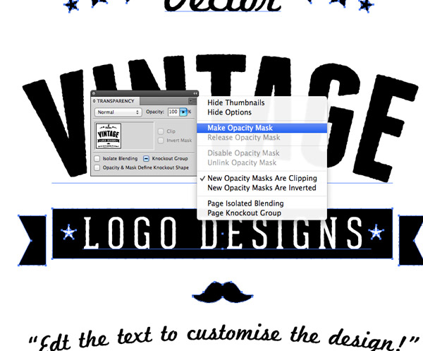 How to customise the logo design