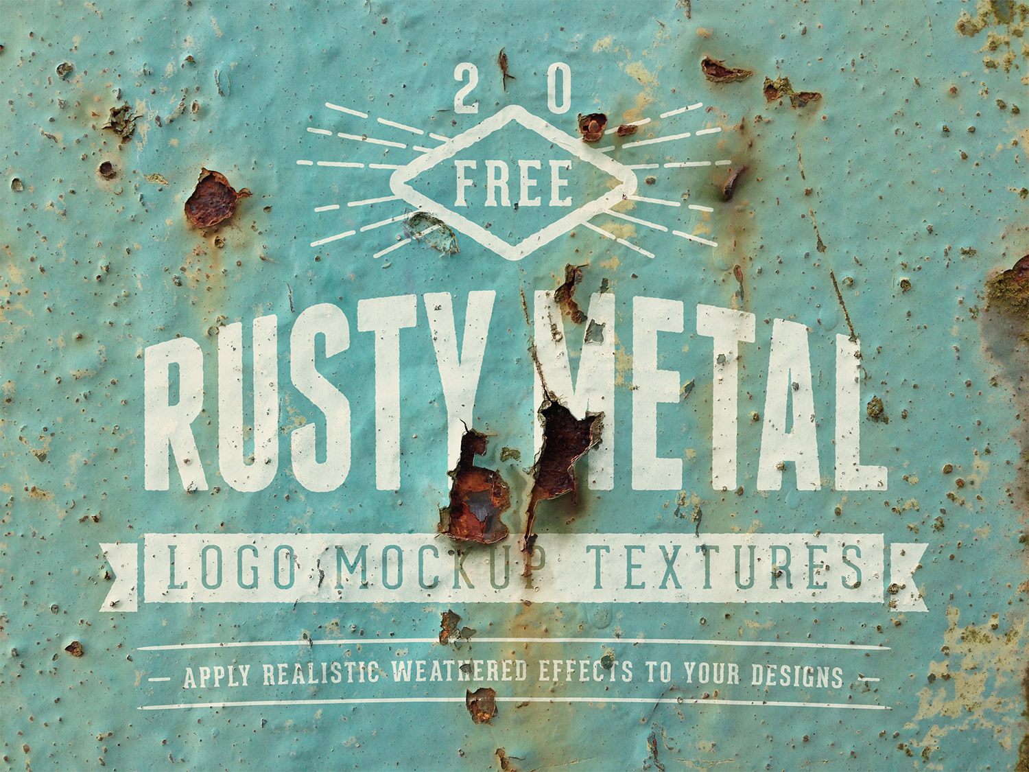 Download 20 Free Realistic Rusty Metal Logo Mockup Textures