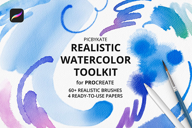 Realistic Watercolor Toolkit