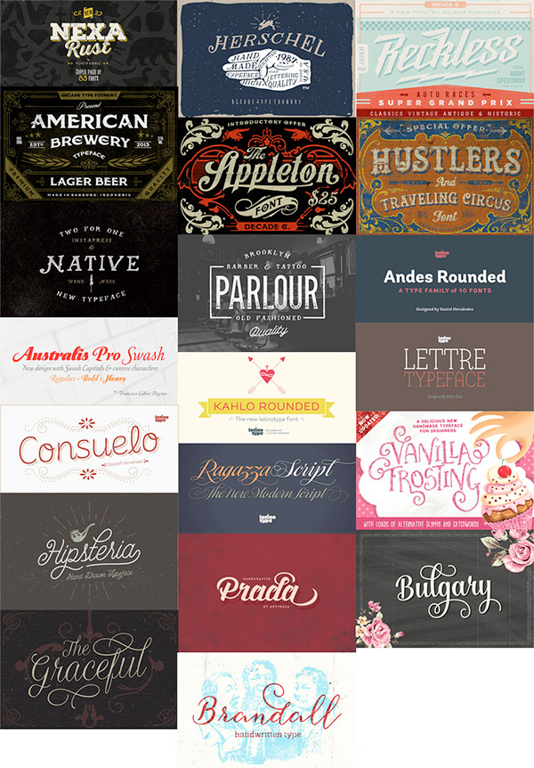 All New Best Selling Fonts