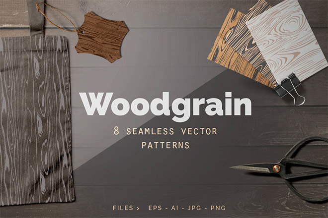 Seamless Vector Woodgrain Patterns