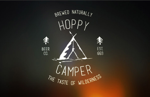 Hoppy Camper Beer Brand by Jenny Chew