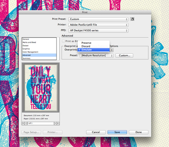 How to Overprint Colors to Create Cool Print Effects