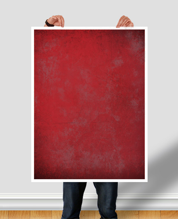 Man Holding Poster PSD by cm96