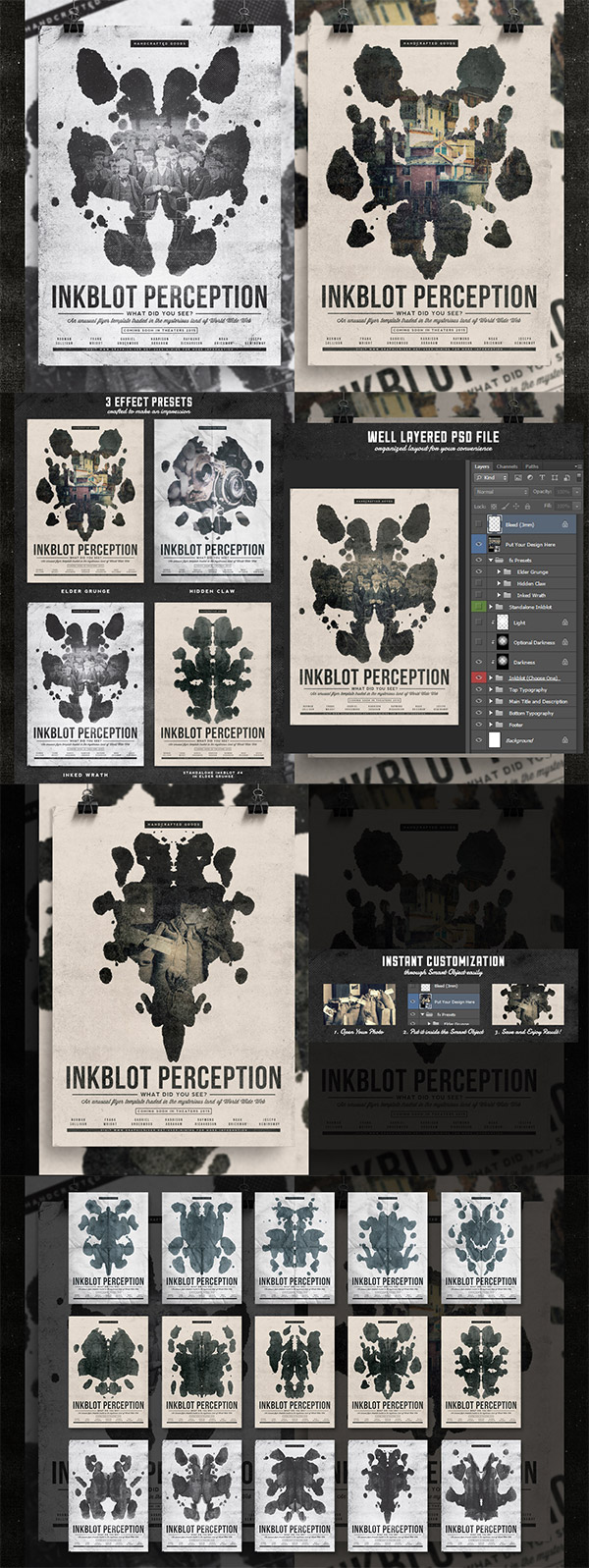 Inkblot Perception Flyer Template