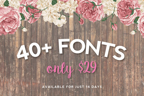 40 fonts super bundle