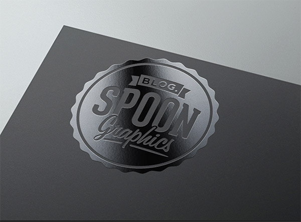 Spot varnish mockup