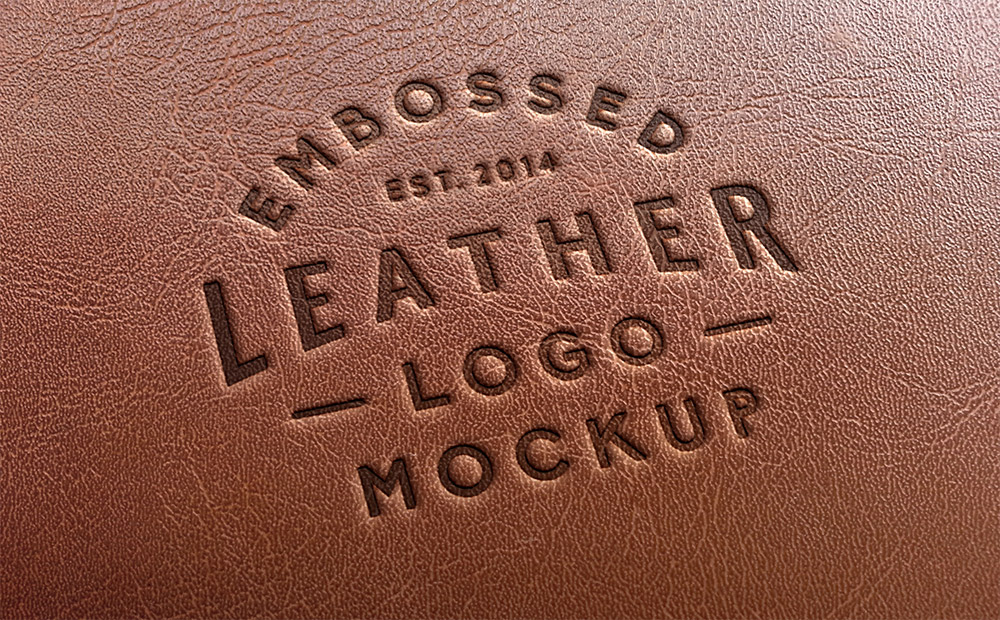 Embossed Logo Mockup Psd - Mockup Hunt