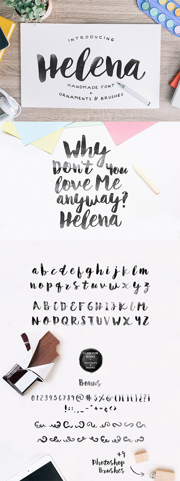 Helena font preview