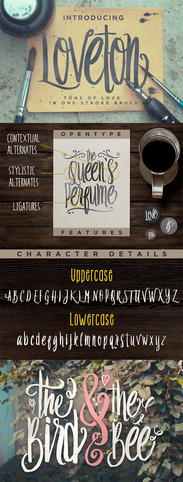 Loveton font preview