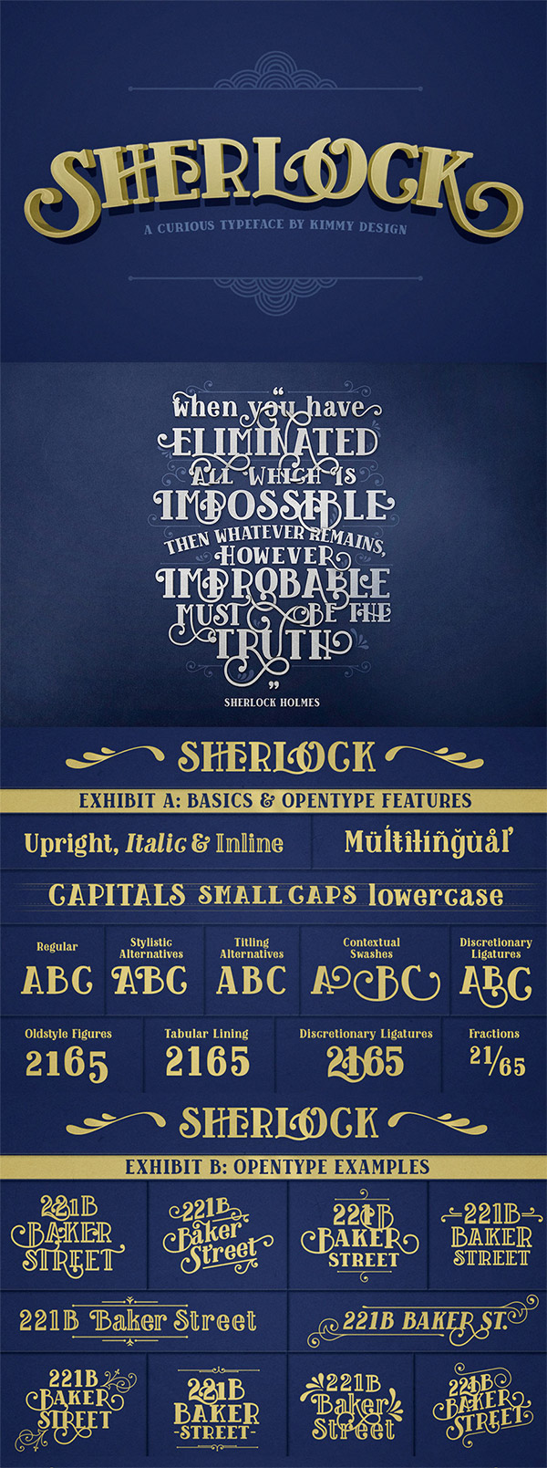 Sherlock Pro font preview