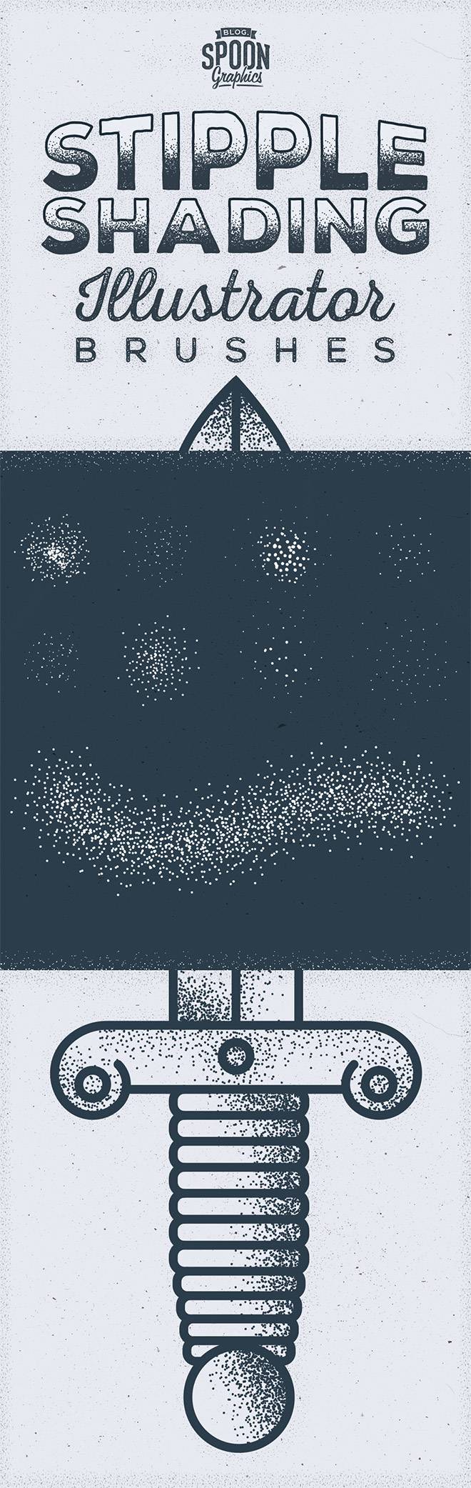 Stipple Shading Illustrator Brushes