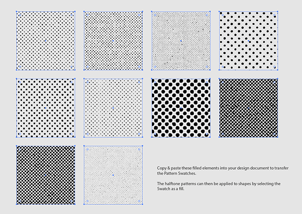 halftone pattern illustrator download