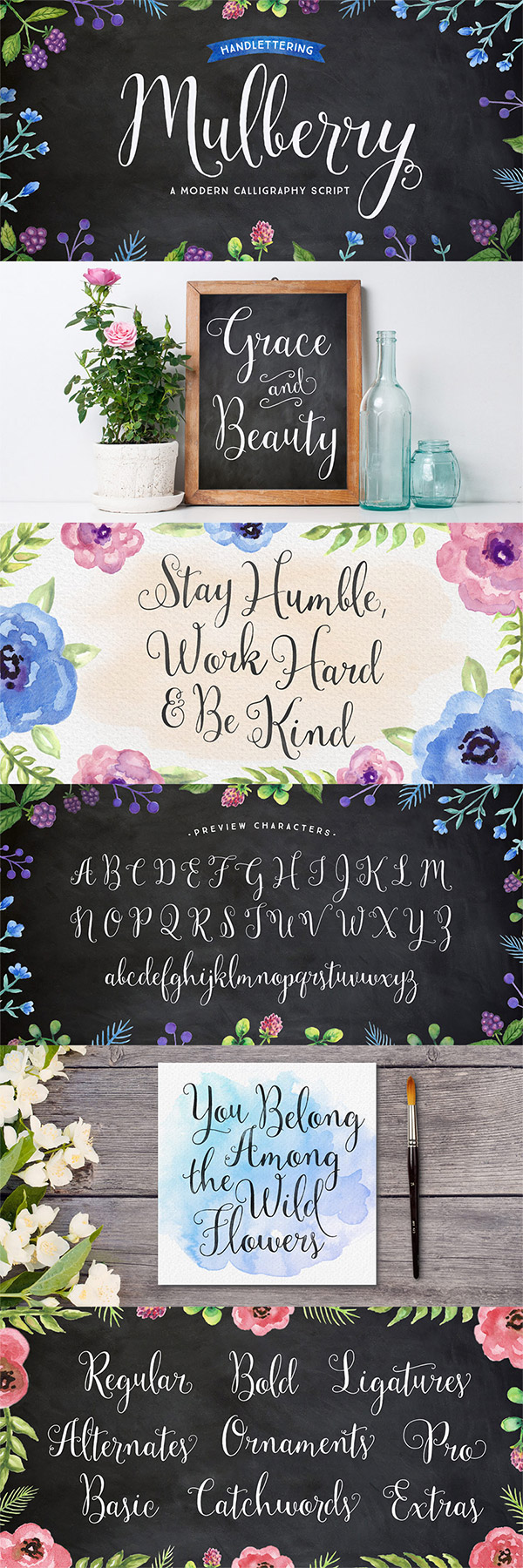 Mulberry font preview