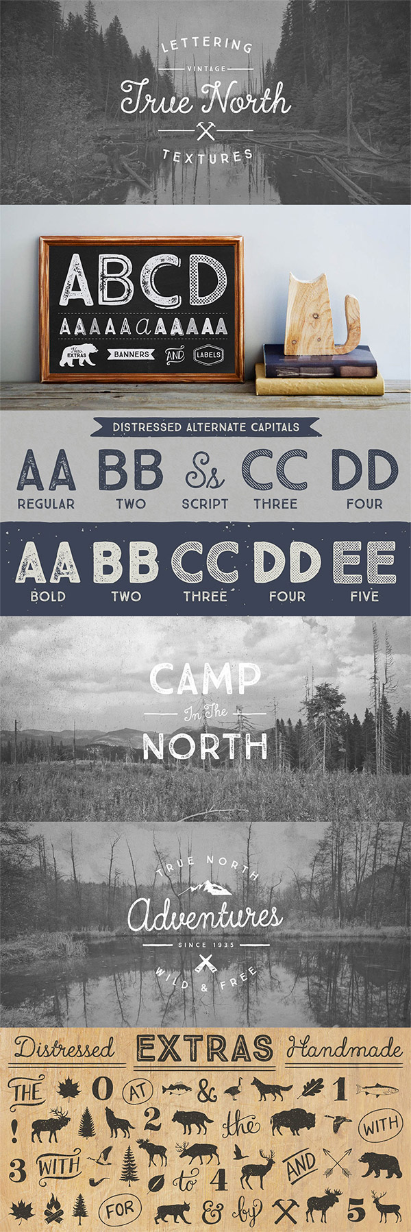 True North font preview