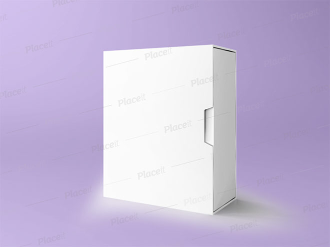 Mockup of a Box Placed in a Minimalistic Scenario