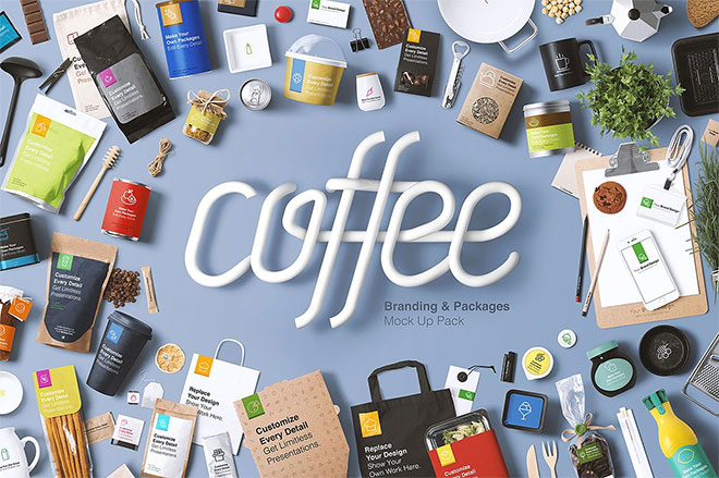 Coffee Branding & Packages Mock Up