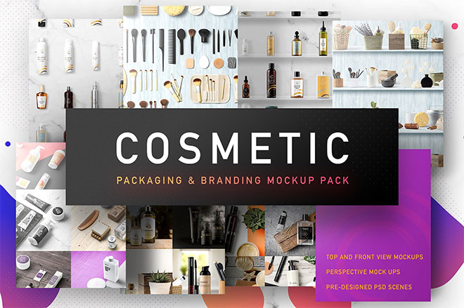 Cosmetic Packaging Branding MockUp 