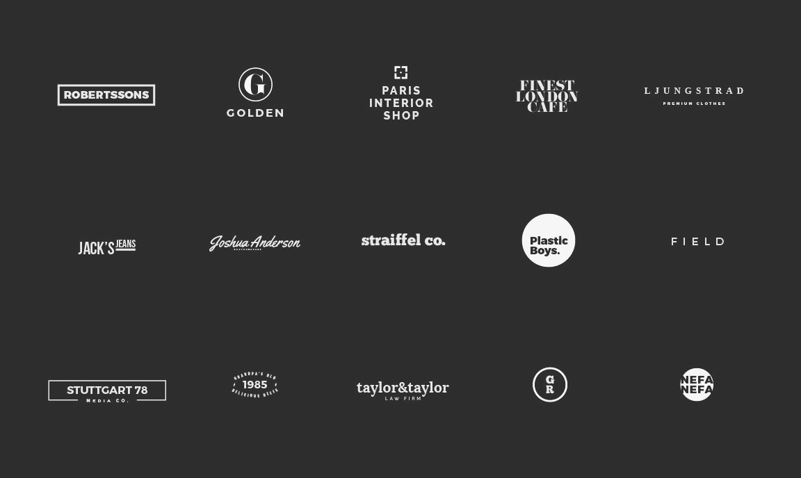 50 Modern Logo Templates for Premium Members