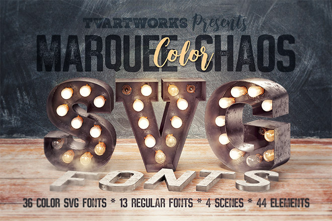 Marquee Chaos View – Color Fonts