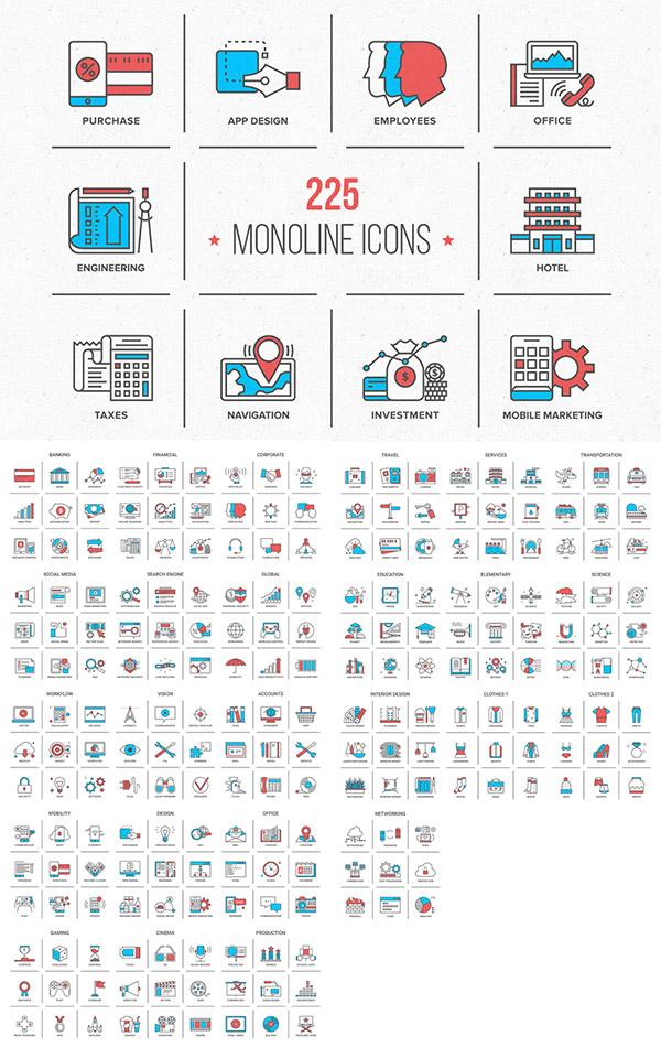 Monoline Icons