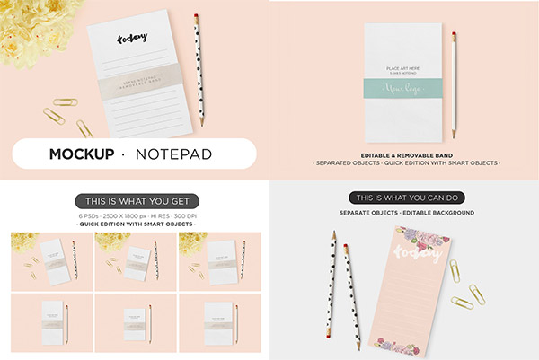 Notepad Mockups