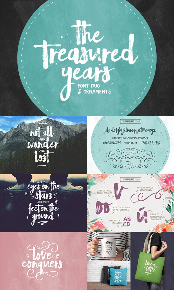 The Treasured Years Font Duo