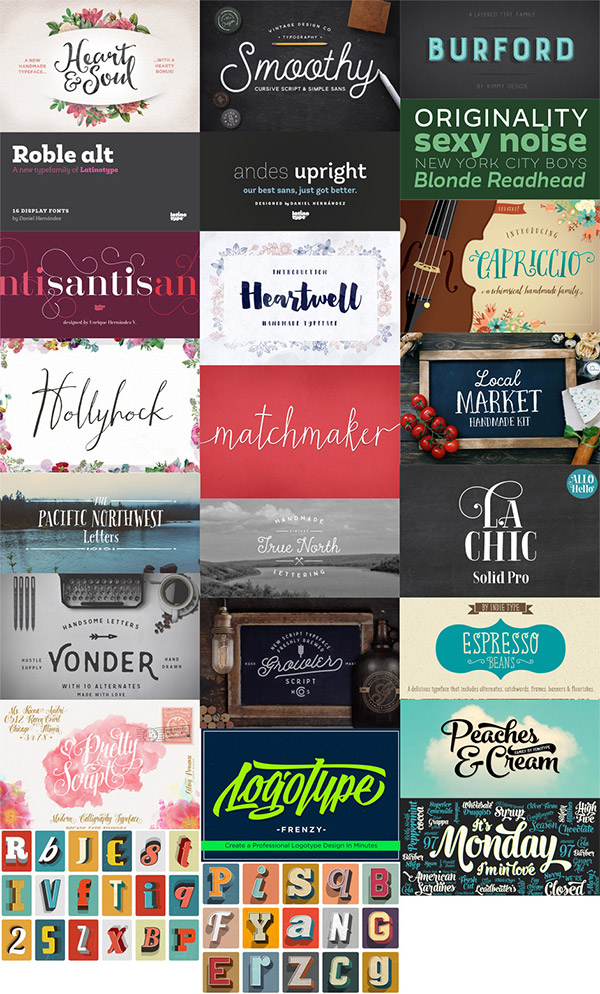 22 Best Selling Gorgeous Fonts