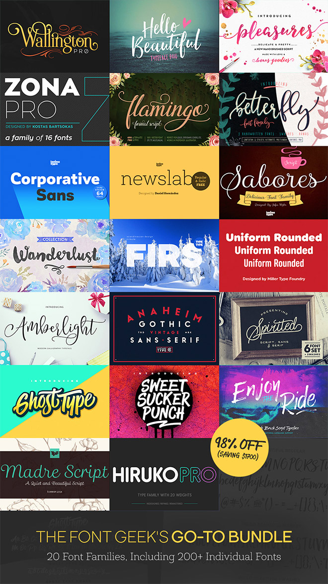 The Font Geek's Go-To Bundle