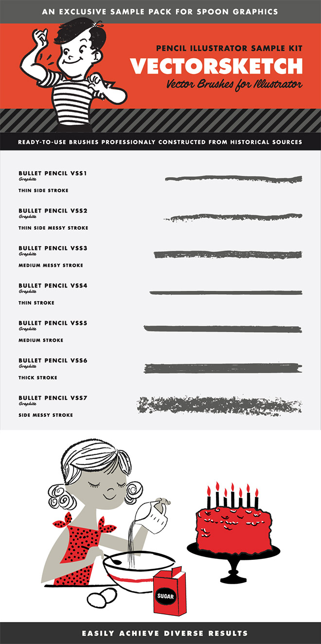 VectorSketch Illustrator Brushes