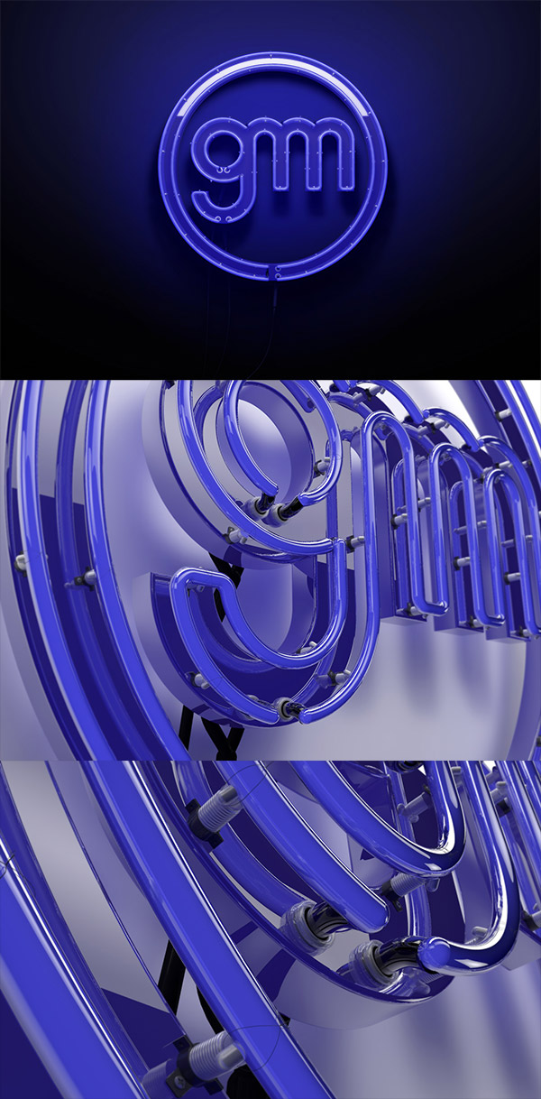 3D Neon Sign by Giu Magnani