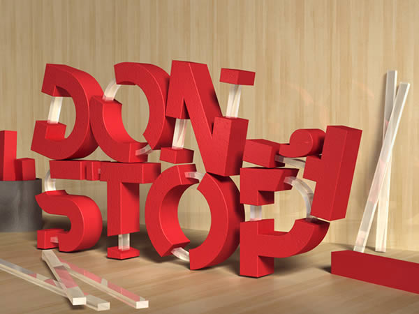 Create 3D Rubber and Glass Text in Photoshop CS6
